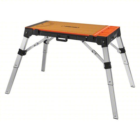OMNITABLE WORKTABLE: Adj Ht, Plastic, 19 in Overall Wd, 4 1/5 in Overall Dp