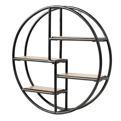 Wall Mounted Circular Shelf Round Wall Hanging 4Tier Shelves