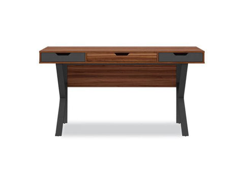 Table Desk - Natural Walnut/Charcoal Gray SPLS-ST60D