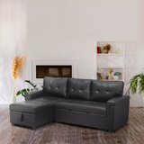 Reversible Sleeper Sectional Sofa Storage Chaise