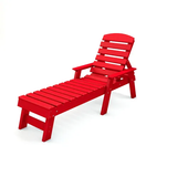 Frog Furnishings Pensacola Adirondack Recycled Plastic Chaise Lounge