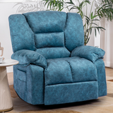 40.9" Wide Super Soft Oversize Modern Design Velvet Upholstered Manual Recliner Chair
