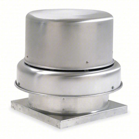 Axial Downblast Roof Exhaust Fan: Belt Drive, Includes Drive Pack, 20 in Blade, 3,957 cfm, ODP, 3
