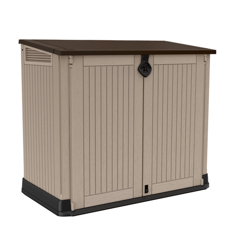 Store-It-Out Midi 30-Cu Ft All-Weather Resin Storage Shed, Beige