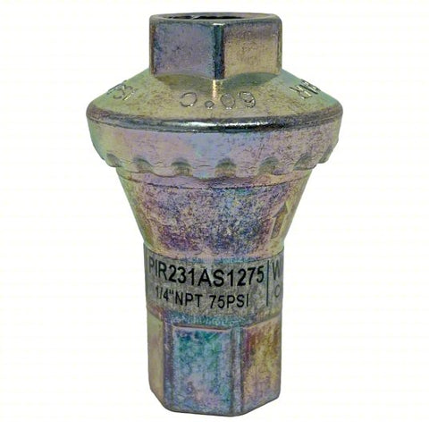 PROTECT AIR Miniature Regulator: 1/4 in Female NPT, 1/4 in Female NPT, Zinc, 274 psi Max Op Pressure
