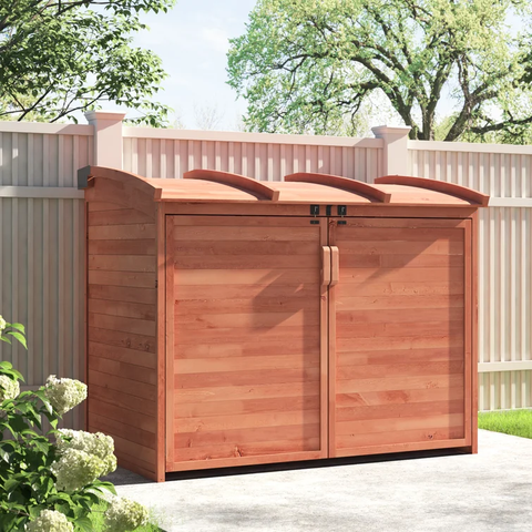 Large Horizontal Refuse Storage Shed