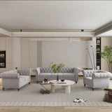 Elebash 3 - Piece Velvet Living Room Set