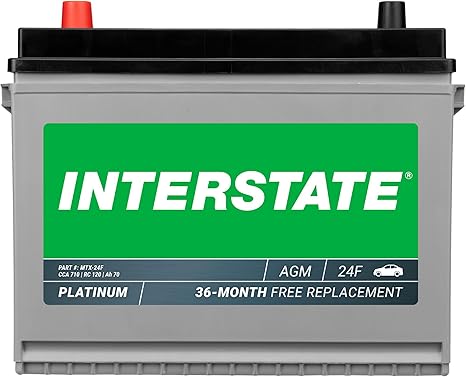 Interstate Batteries Automotive Battery 12V 65Ah 770CCA (MTZ-65) Automobile SLI AGM