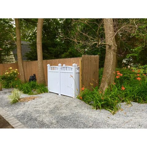 6.4 ft W x 3.6 ft D Plastic Portable Storage Shed And Garbage Shed