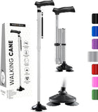 HONEYBULL Walking Cane for Men & Women - Foldable, Adjustable, Collapsible