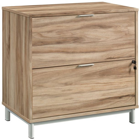 Mid-Century 2 Drawer Wooden Lateral File in Kiln Acacia