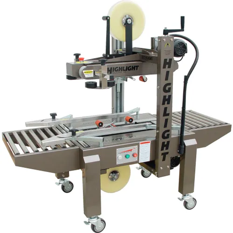 Highlight Industries Magnum™ Uniform Case Sealer, Top & Bottom Belt Drive, 2" Tape Head
