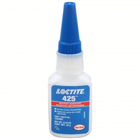 LOCTITE Plastic Threadlocker: 425, Blue, 20 g, Bottle