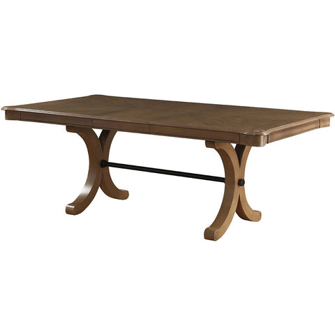 Extendable Dining Table in Gray Oak