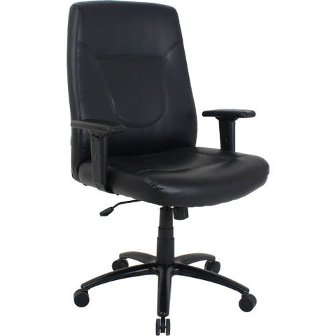 Antimicrobial Bonded Leather Big & Tall Executive Chair, Black