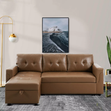 Reversible Sleeper Sectional Sofa Storage Chaise