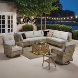 Emroy 8 - Person Wicker/Rattan Sectional Seating Group