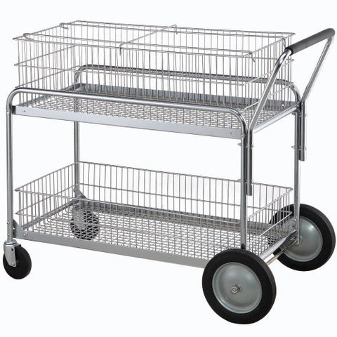 Deluxe Mail and Office File Cart 250 Lb. Capacity