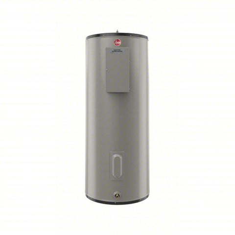 Electric Water Heater: 208V AC, 40 gal, 6,000 W, Single/Three Phase, 48.3 in Ht, 30 gph @ 40°F