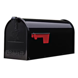 Architectural Mailboxes Post Mount Black Metal Large Mailbox