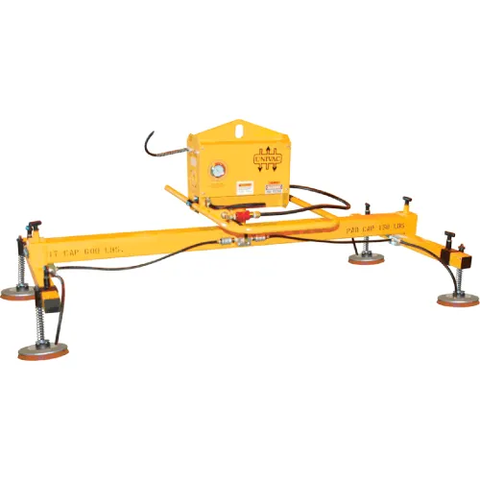 Univac Horizontal Twin Crossarm with 4 Pad Vacuum Lifter, 1240 Lbs. Capacity