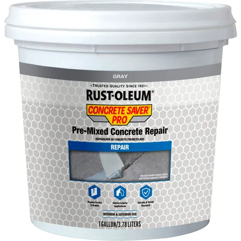 Rust-Oleum® Concrete Saver® Pro Pre-Mixed Concrete Repair, 1 Gallon Pail - Pkg Qty 4