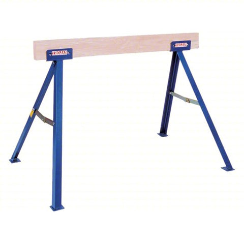 APPROVED VENDOR Adjustable Folding Sawhorse: Fixed Ht, Steel, 6 in Overall Wd