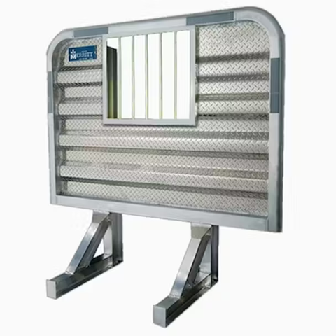 Dyna Light Security Headache Rack With Jail Bar Window