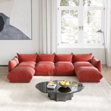 Modular Sectional Sofa,Chenilleyarn Minimalist Sofa Couch,Convertible Sofa Set Wide Seat Living Room Sofa Sets