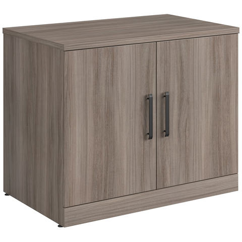 Sauder Affirm Engineered Wood 36" Storage Cabinet With Doors in Hudson Elm/Brown
