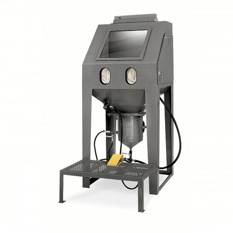 ECONOLINE Abrasive Blast Cabinet: Pressure Feed, 40 in W x 38 in D Work Area, 12 cfm
