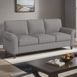 77'' Sofa Elegant Plush Chenille Upholstered Spacious 3 Seat Design