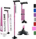 HONEYBULL Walking Cane for Men & Women - Foldable, Adjustable, Collapsible