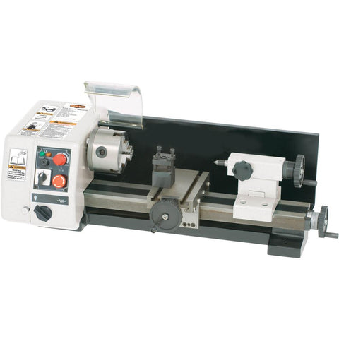 Shop Fox 6 x 10 Inch Mini Metal Lathe with Variable Speed and 3-Jaw Chuck (M1015)