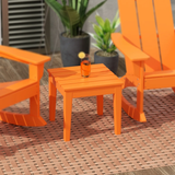 WestinTrends Ashore Oversized Outdoor Side Table, 18 Inch All Weather Poly Lumber Adirondack Patio Side Table Square End Table