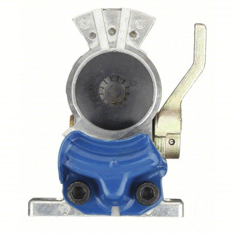 Gladhand: 3/8 in Port Size, Steel, Straight, Includes Shut Off, 3/8"-18 Thread Size