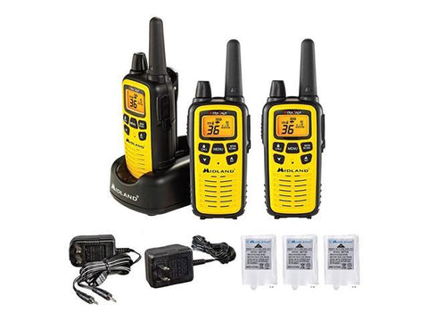 36 Channel FRS TwoWay Radio Up to 30 Mile Range  3 pack