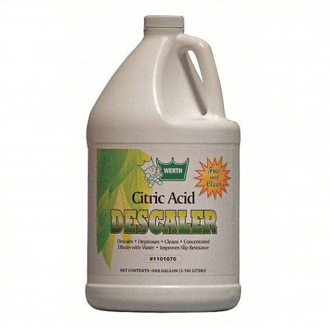 WERTH SANITARY SUPPLY Descaler: Jug, 4 gal Container Size, Ready to Use, Liquid, 4 PK