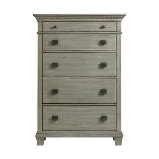 Clovis 5 Drawer Chest Gray