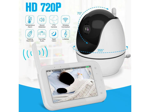 4.5" Video Baby Monitor Digital 2.4Ghz Wireless Camera