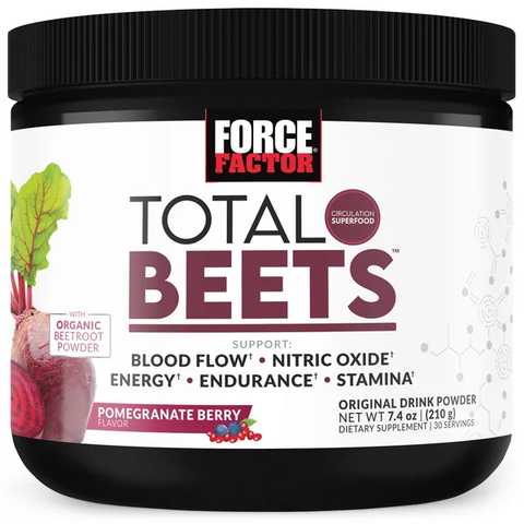 Total Beets, Beetroot Powder Supplement with Betaine Nitrate, 30 Servings