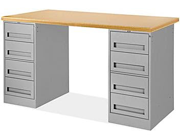 4 Drawer/4 Drawer Pedestal Workbench