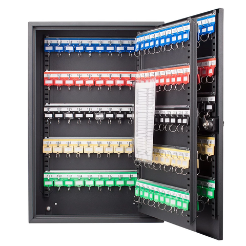 BARSKA Steel 200 Key Safe Cabinet with Combination and Key Lock Box