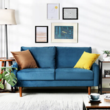 Everly Quinn Hessville Sofa 56" Velvet Round Arm Loveseat