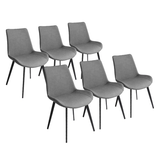 Kamai Faux Leather Upholstered Modern Dining Chair Side Chair with Carbon Steel Legs