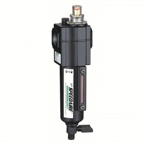 SPEEDAIRE Compressed Air Lubricator: Micro Mist, 3/8 in NPT, 50 cfm, 250 psi Max Op Pressure, Zinc
