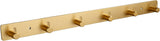 Self Adhesive 6 Hooks Key Hook Rack Hanger Towel Robe Stick Hooks for Toilet Entryway Hallway Kitchen Wall Mounted