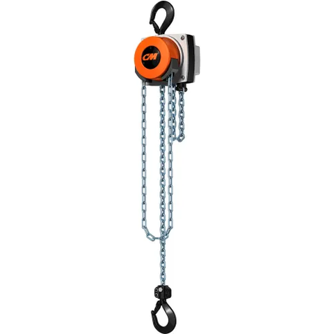 CM Hurricane 360° Hand Chain Hoist, 1 Ton, 15 Ft. Lift