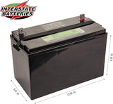 Interstate Batteries  110Ah (L Terminal) Deep Cycle Mobility Battery Group 29 VRLA SLA AGM, Rechargeable Replacement for Campers, RVs, Trailers