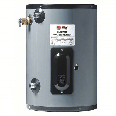 Electric Water Heater: 208V AC, 30 gal, 6,000 W, Single Phase, 32 in Ht, 61 gph @ 40°F